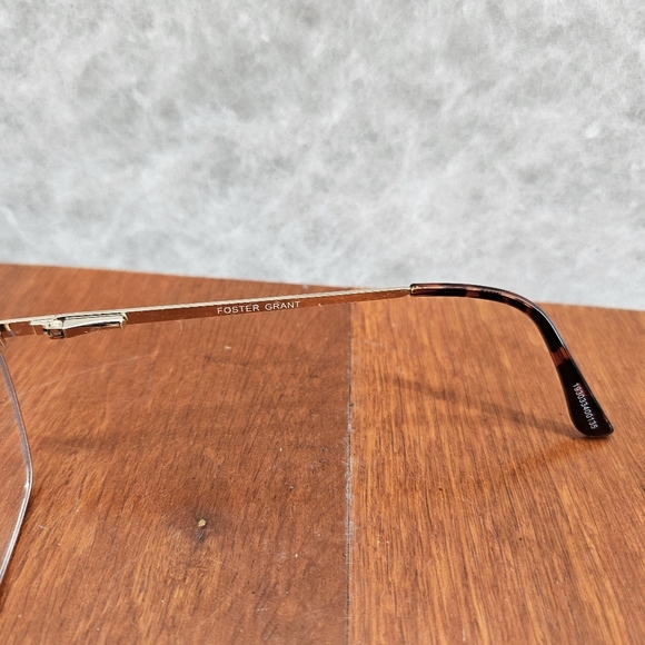 Foster Grant Double Octagon Gold Wire Frames & Lenses EUC Vintage - Picture 5 of 7